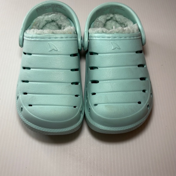 Rugged Shark Kids Eva Lined Clogs, Size 7 Green Slip on Shoes/Sandals - Picture 1 of 11